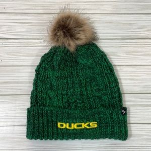 Oregon Ducks, 47 brand, Knit Pom Hat NWT